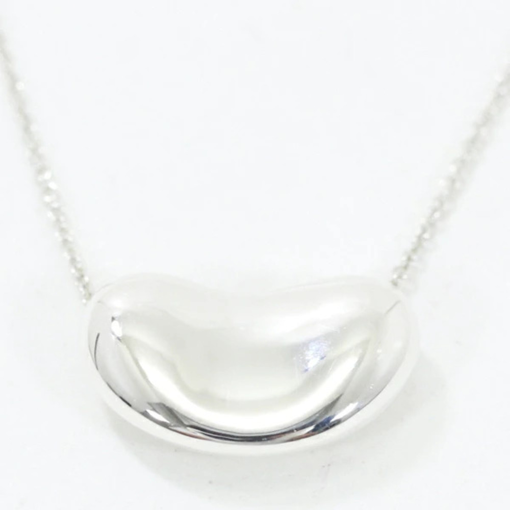 TIFFANY Co Bean Necklace Sterling Silver